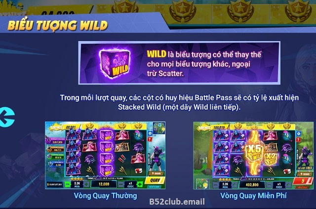 Biểu tượng Wild trong game Fortnite B52club